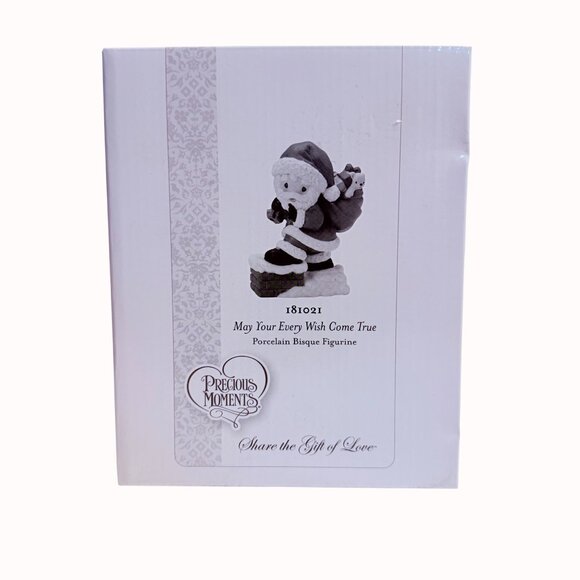 Precious Moments Christmas Santa Figurine May Your Every Wish Come True 181021 - Picture 10 of 11